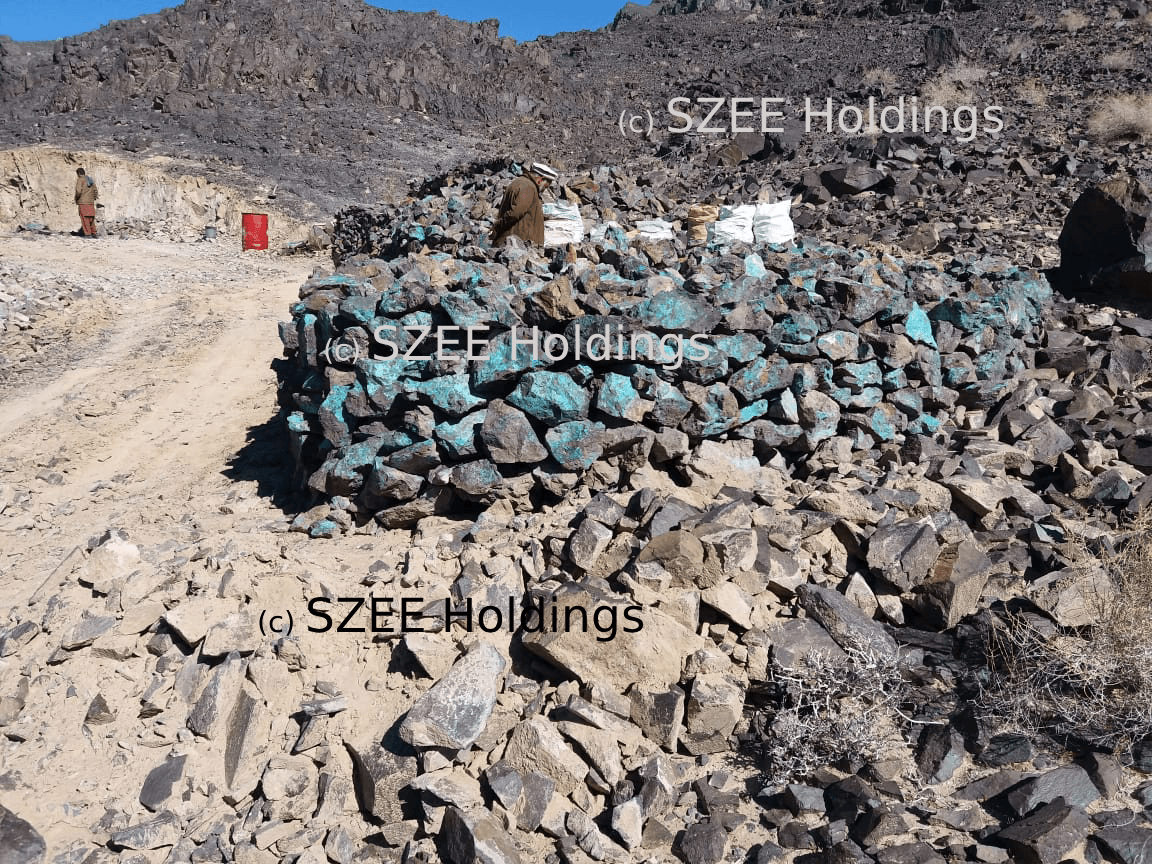 Minerals at site